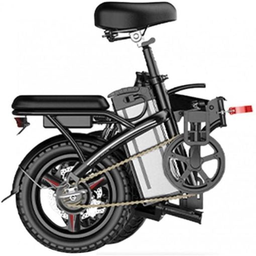 SALE & CLEARANCE Folding Electric Bike, 250W Electric Bike Suitable for Adults and Teenagers Removable Battery Fat Tire Electric Bike Beach Snow Bicycle, Best Fathers Mothers Lovers (Black)
