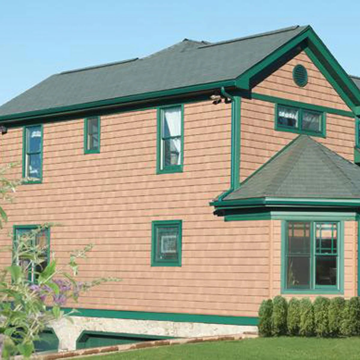 The Foundry 7"W x 60 3/4"L Exposure, Vinyl Perfection Shingles (34 Panels/Ctn. = 100 Sq. Feet), 008 - Shadow