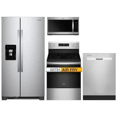 36-inch wide side-by-side refrigerator �C 24 cubic feet stainless steel