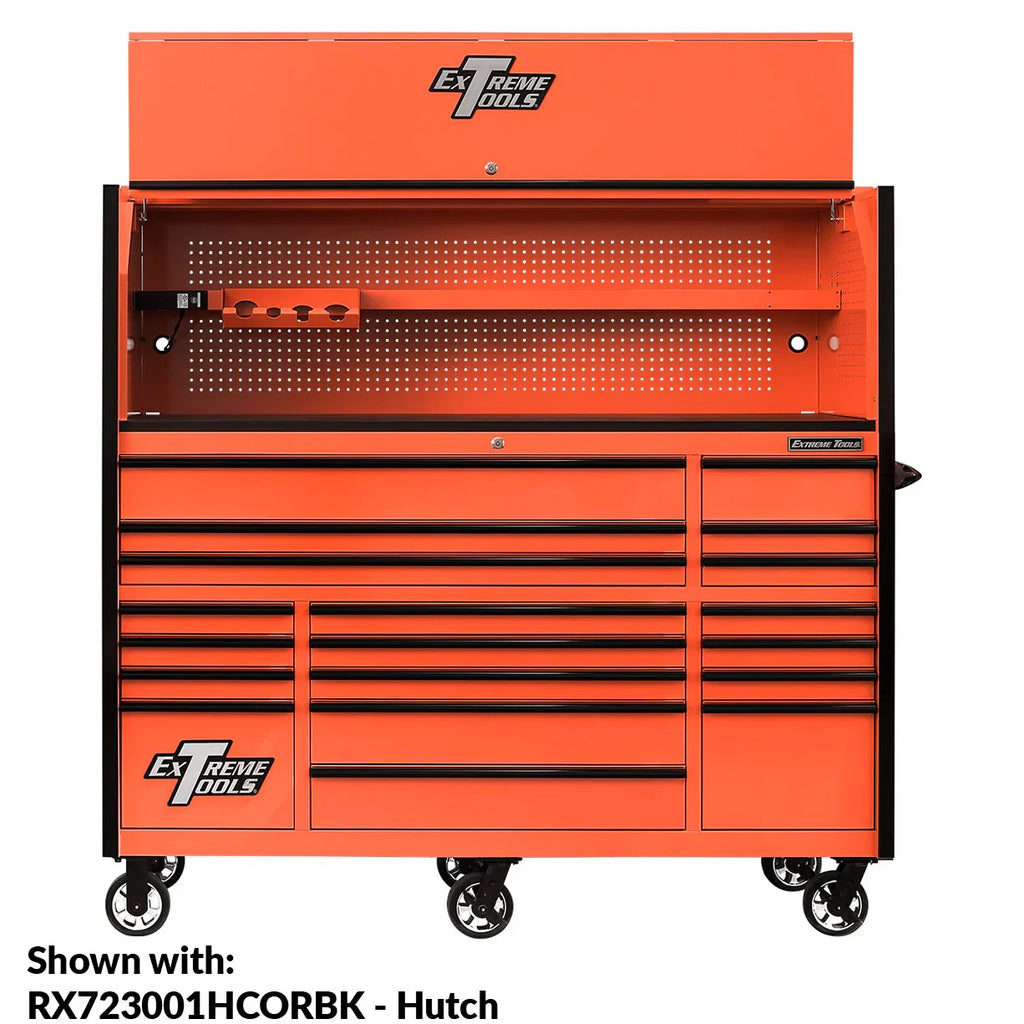 Extreme Tools RX250 Series 72-inch x 30-inch Rolling Cart �C 19 Drawers �C 250 lb Drawer Slides