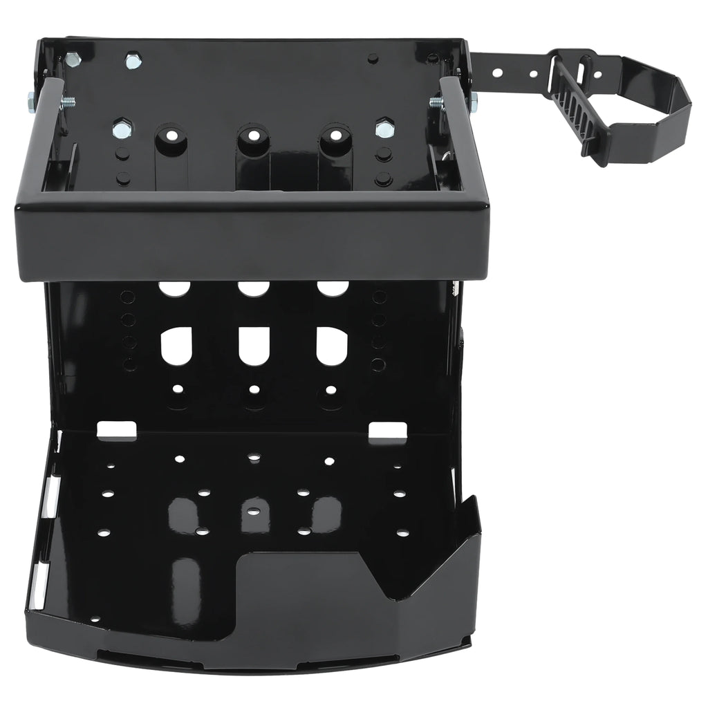 KOJEM Backpack Blower Rack Holder with Lock Fit for Backpack Leaf Blowers Fit for Open and Enclosed Landscape Trailer & Truck Adjustable