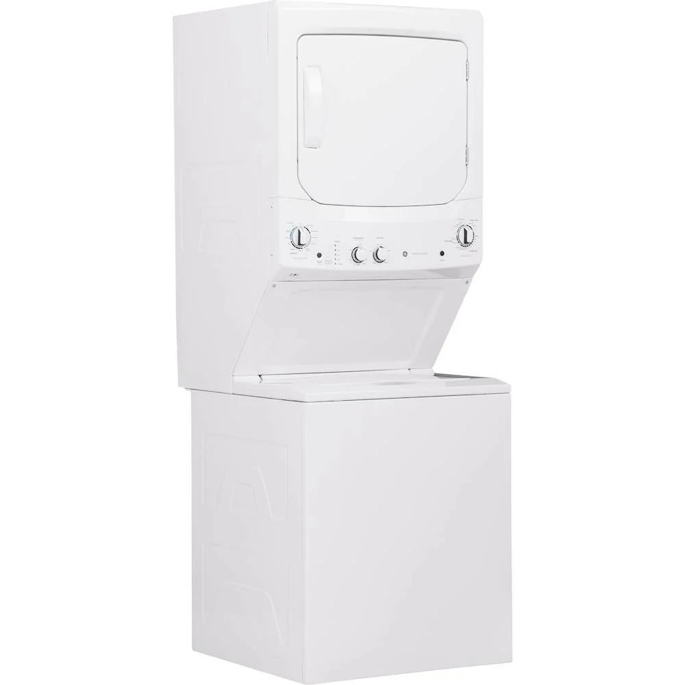 Laundry Center 2025 with 3.8 cubic foot (approx. 108 liters) top-loading washing machine and 5.9 cubic foot (approx. 167 liters) electric dryer �C White