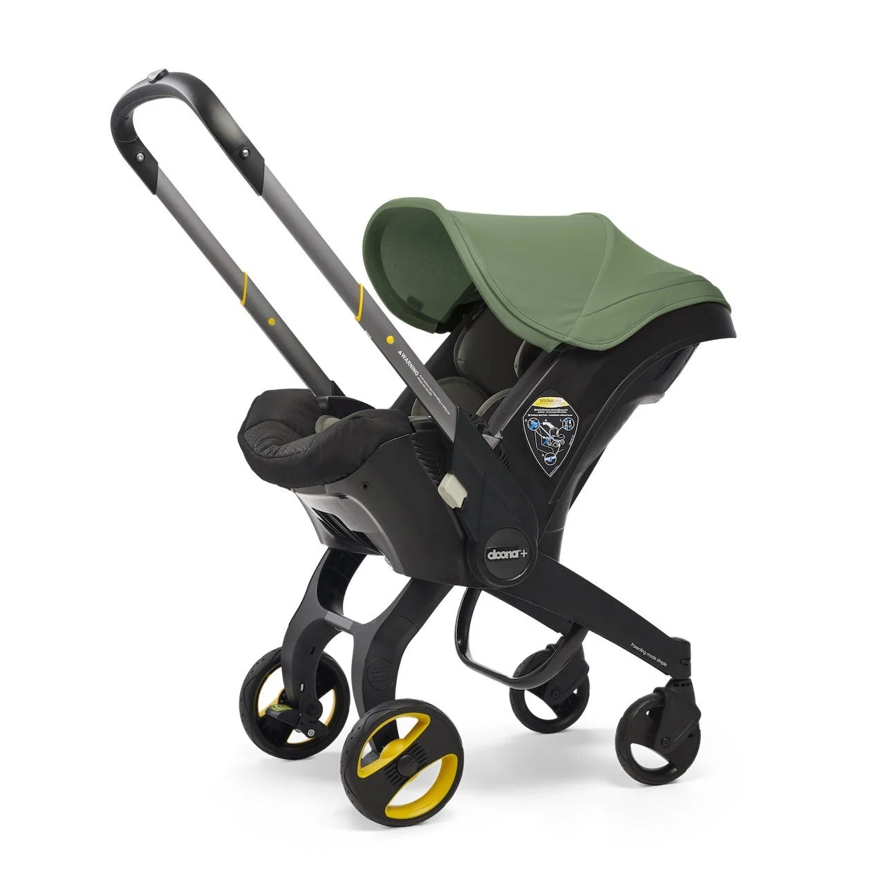 Stroller combination consisting of infant car seat and LATCH base (model year 2025) �C Midnight Edition | From car to stroller in seconds, airplane-compatible, including accessory bag