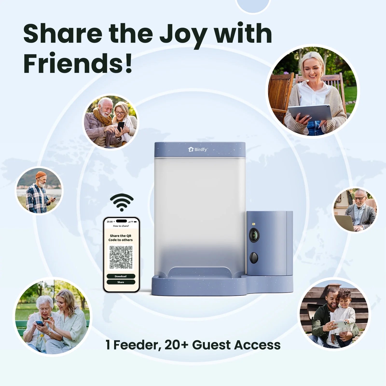 Birdfy Smart Bird Feeder with Camera, 60FPS Smooth Video, AI Bird Identification & Instant Alerts, Auto Capture, Perfect Gift for Bird Lovers