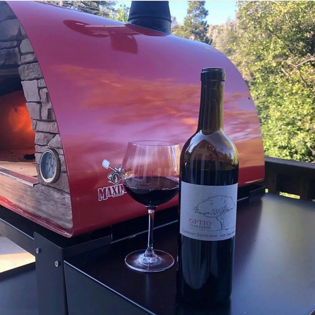 Authentic Pizza Ovens Maximus Portable Wood-Fired Pizza Oven ?C Red, Outdoor Pizza & Bread Oven