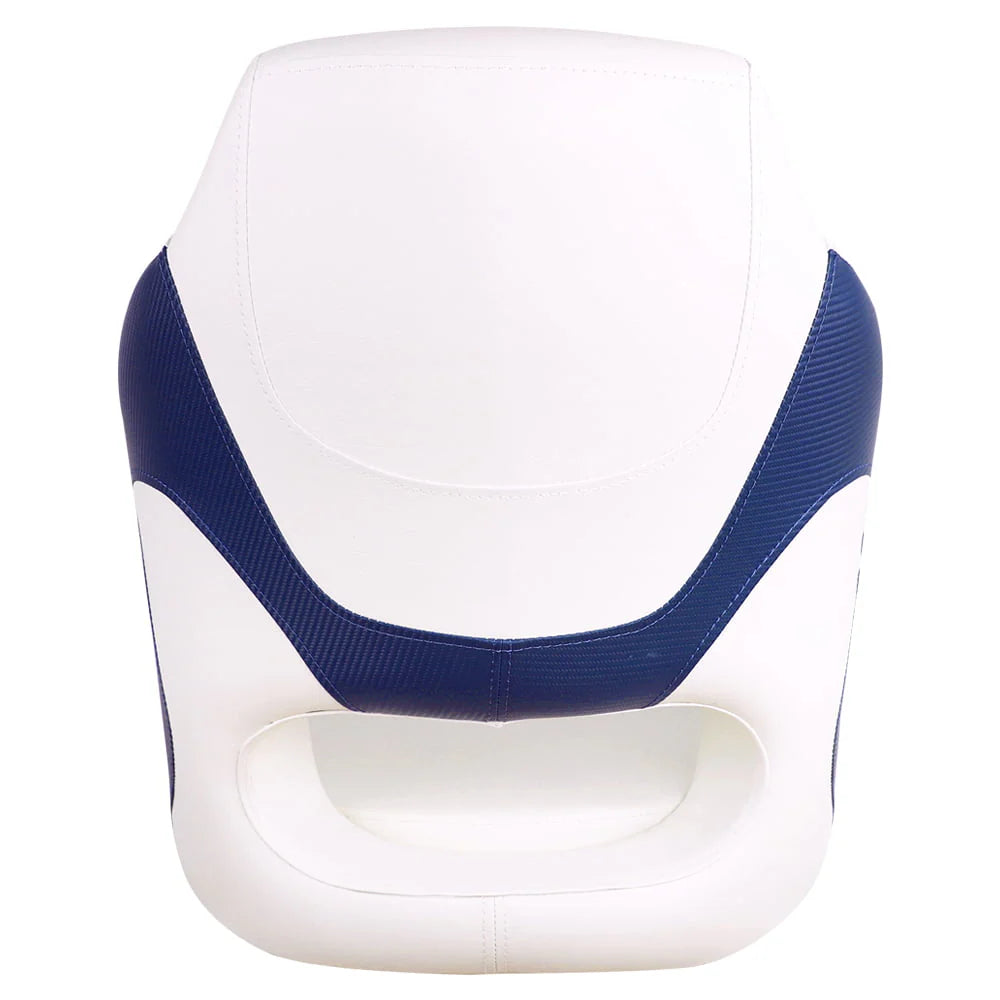 MSC Captain Seat, Sports Seats, Bucket Seats, with Flip up Seat Bolster, White/Blue