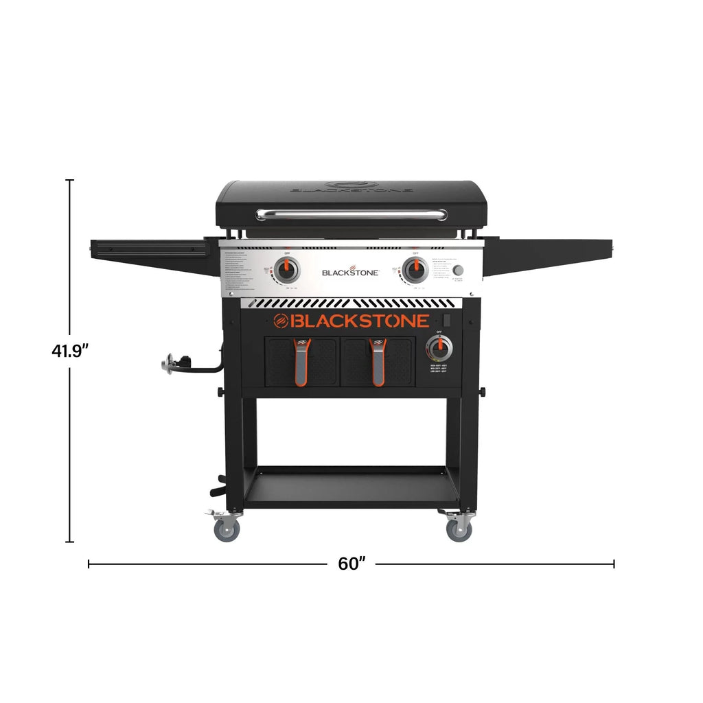 ??Clearance Sale?? Blackstone 2-burner griddle (71 cm) with electric air fryer and extractor hood