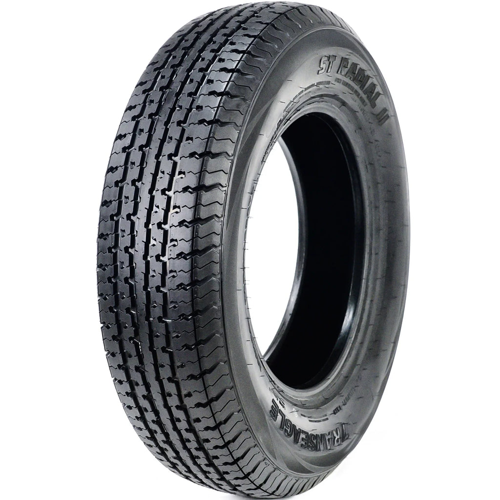 Pair of 2 Transeagle ST Radial II Steel Belted ST205/75R15 205/75R15 107/102L D 8 Ply Trailer Tires