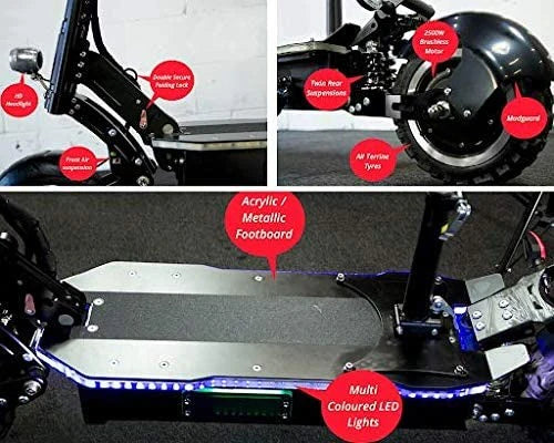 MAXX 60MPH Ultra High Speed Electric Scooter for Adults Foldable, 5000W Power Dual Motor| 60V /38.5Ah Battery | 83 Miles Range | Grade 30��