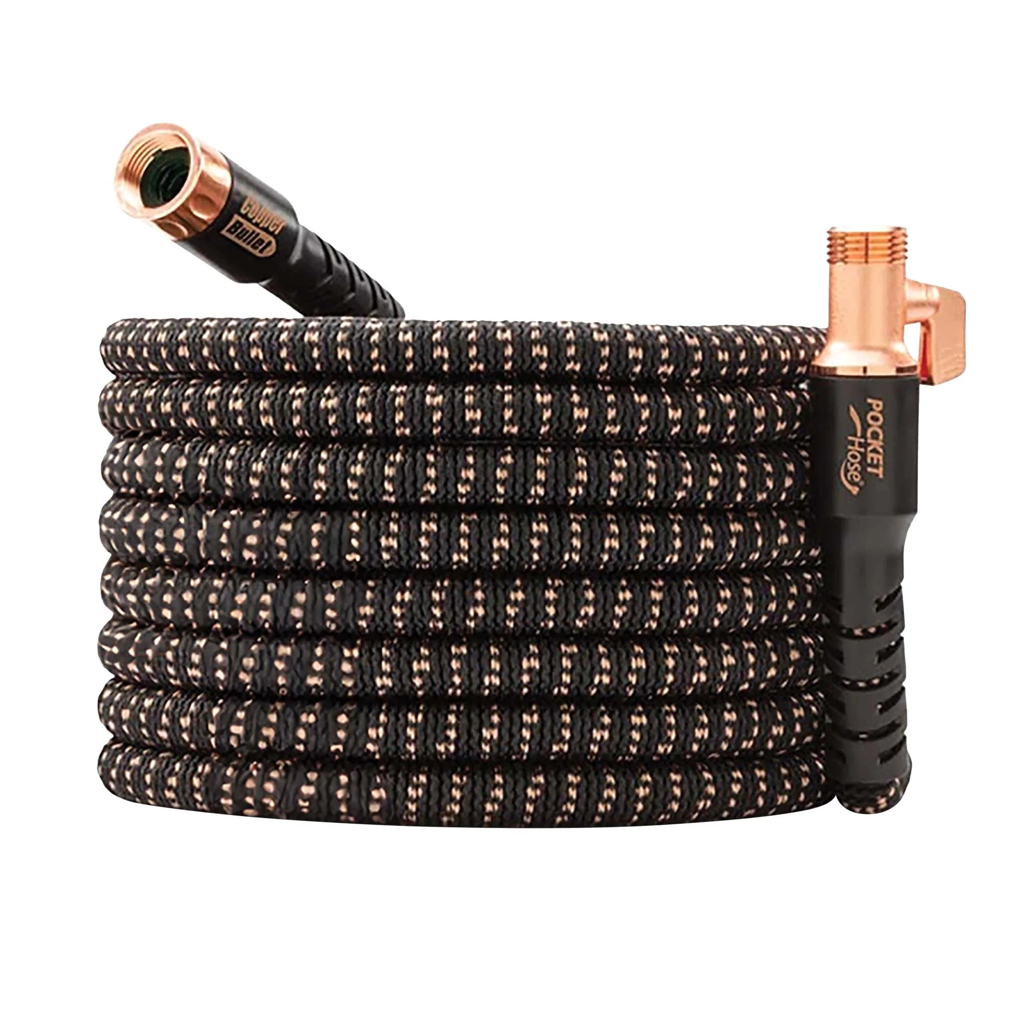 Copper Bullet by Pocket Hose, 3/4" Ultra-Light x 100 ft Expandable Garden Hose with Spray Nozzle