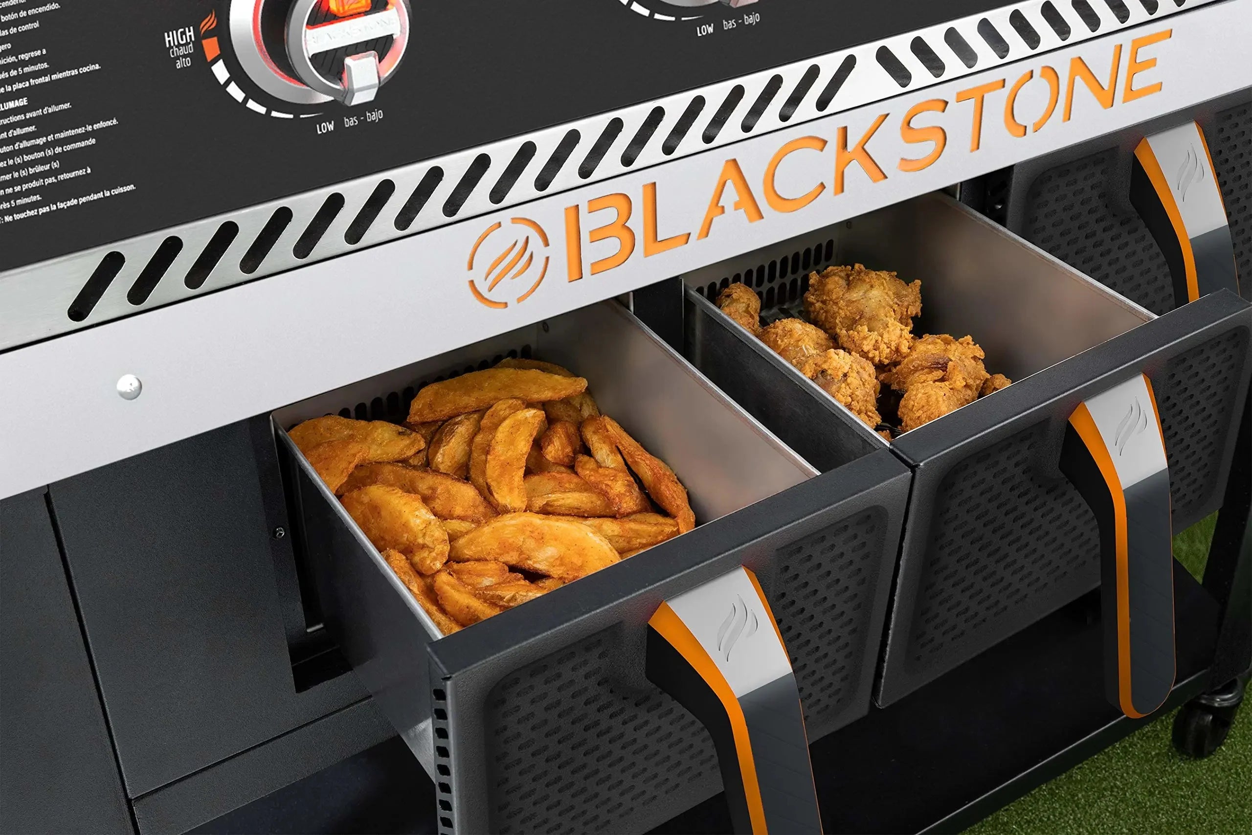 Blackstone 4-burner hob and air fryer combination �C 36 inch