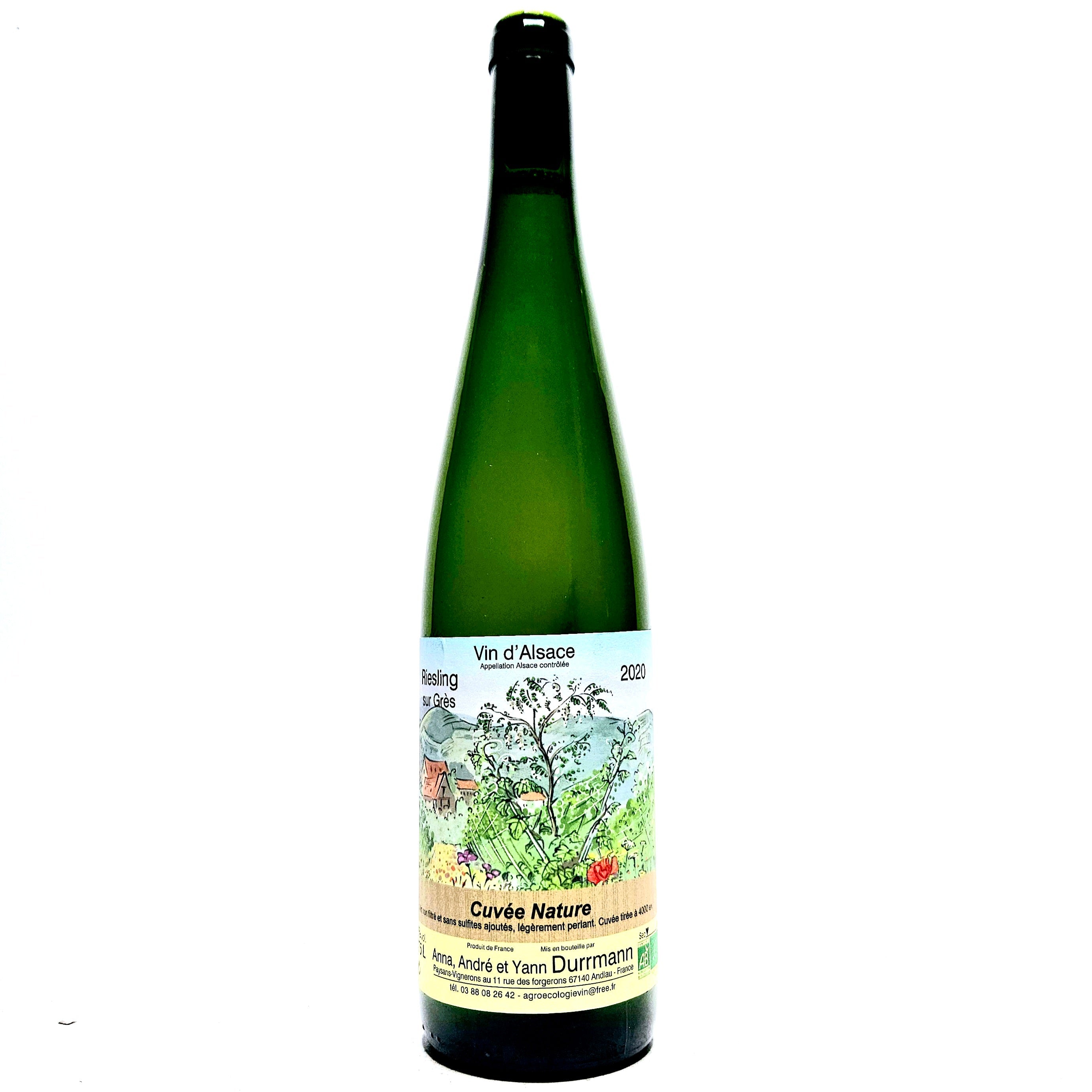 <p>Riesling<br>Sur Gres 2020<br>Durrmann</p>