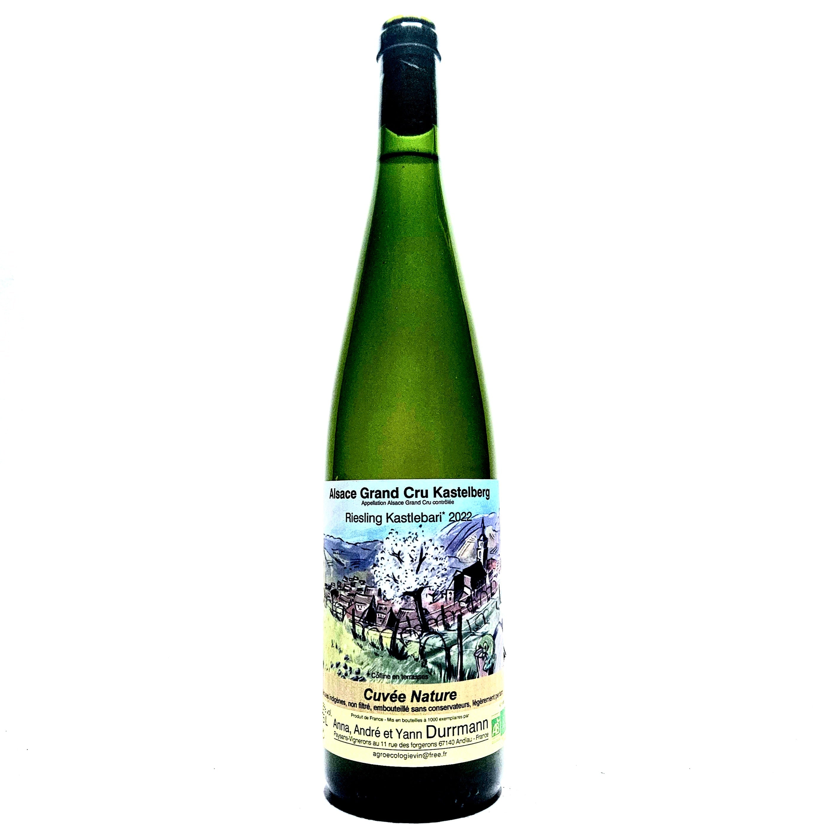 <p>Riesling<br>Grand Cru Kastelberg 2022<br>Durrmann</p>