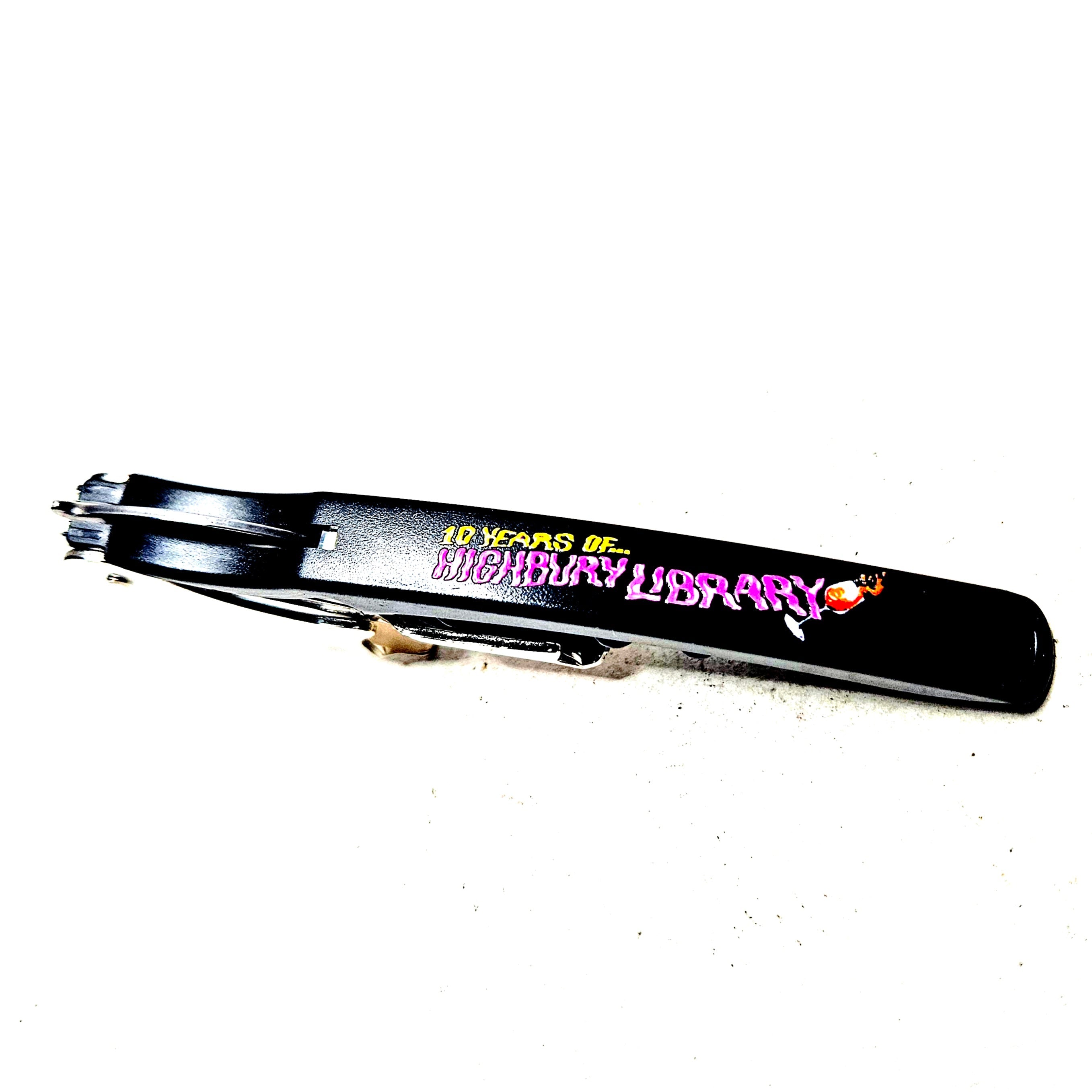 <p>10 Years of Highbury Library<br>Corkscrew</p>