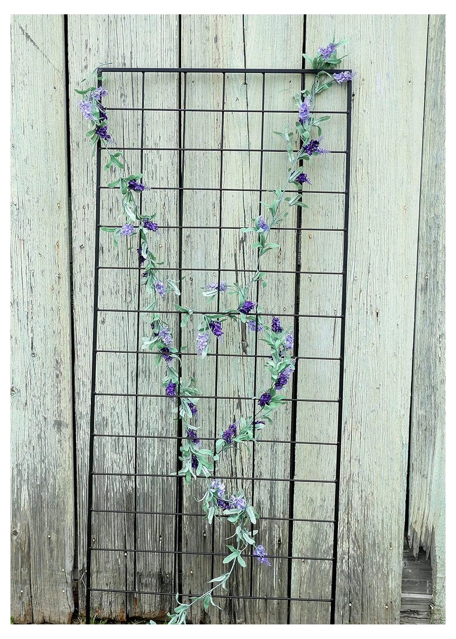 American Garden Works STNMB Narrow Screen Trellis, Black 64.25"H Trellis,Garden
