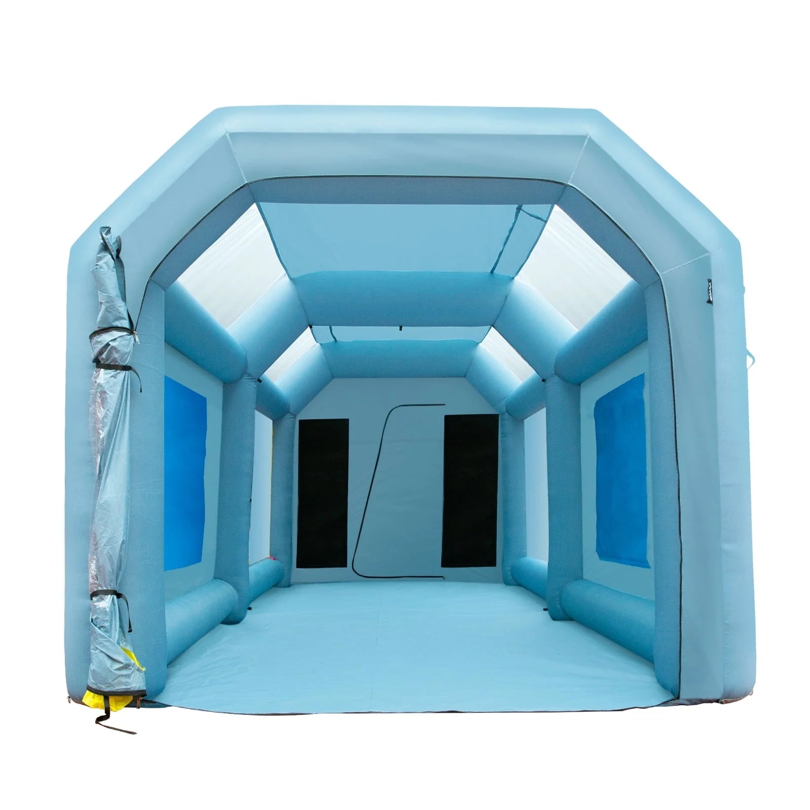 BENTISM Inflatable Paint Booth 26x15x11ft Inflatable Spray Booth Car Paint Tent with 750W+950W Filter System Blower