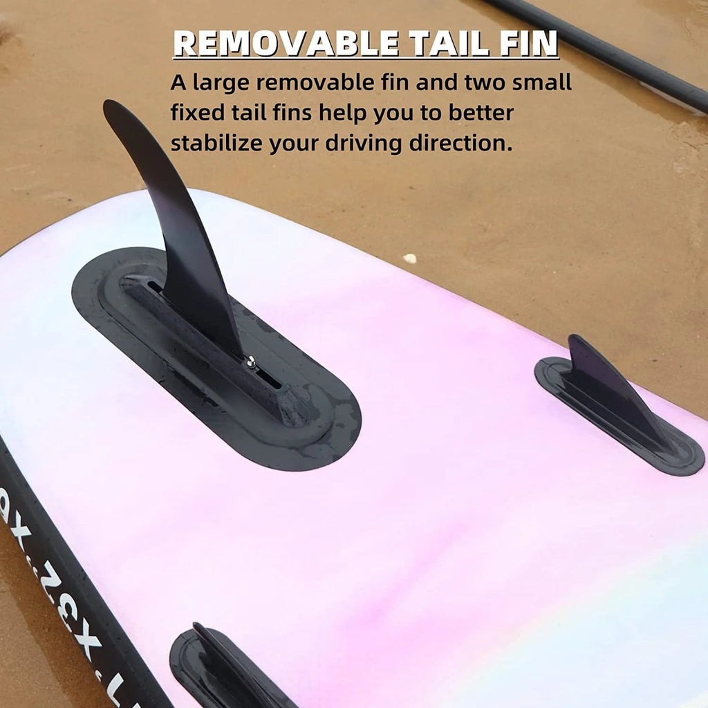AISUNSS Inflatable Stand up Paddle Board 11ft with Premium SUP Accessories Purple Paddle Board