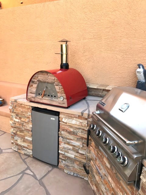 Authentic Pizza Ovens Maximus Portable Wood-Fired Pizza Oven ?C Red, Outdoor Pizza & Bread Oven