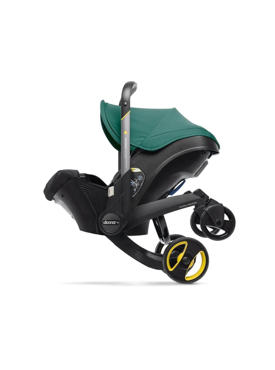 Stroller combination consisting of infant car seat and LATCH base (model year 2025) �C Midnight Edition | From car to stroller in seconds, airplane-compatible, including accessory bag