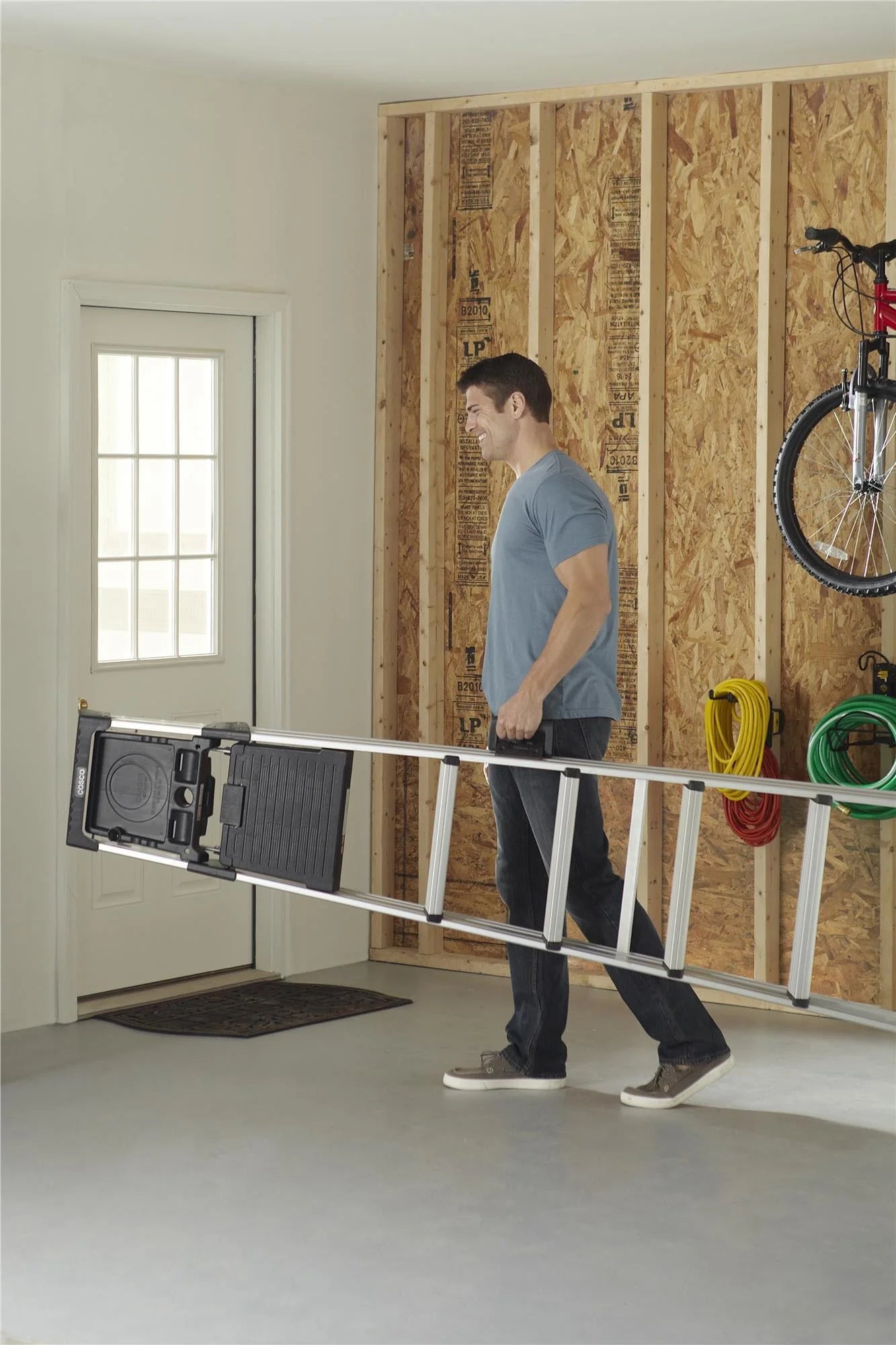 Cosco 8 Ft. Signature Series Aluminum Folding Step Ladder 300 Lb. Type IA (12 Ft. Max Reach)