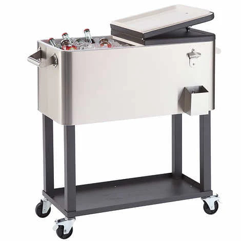 TRINITY Stainless Steel Cooler with Cover (100 Quart)