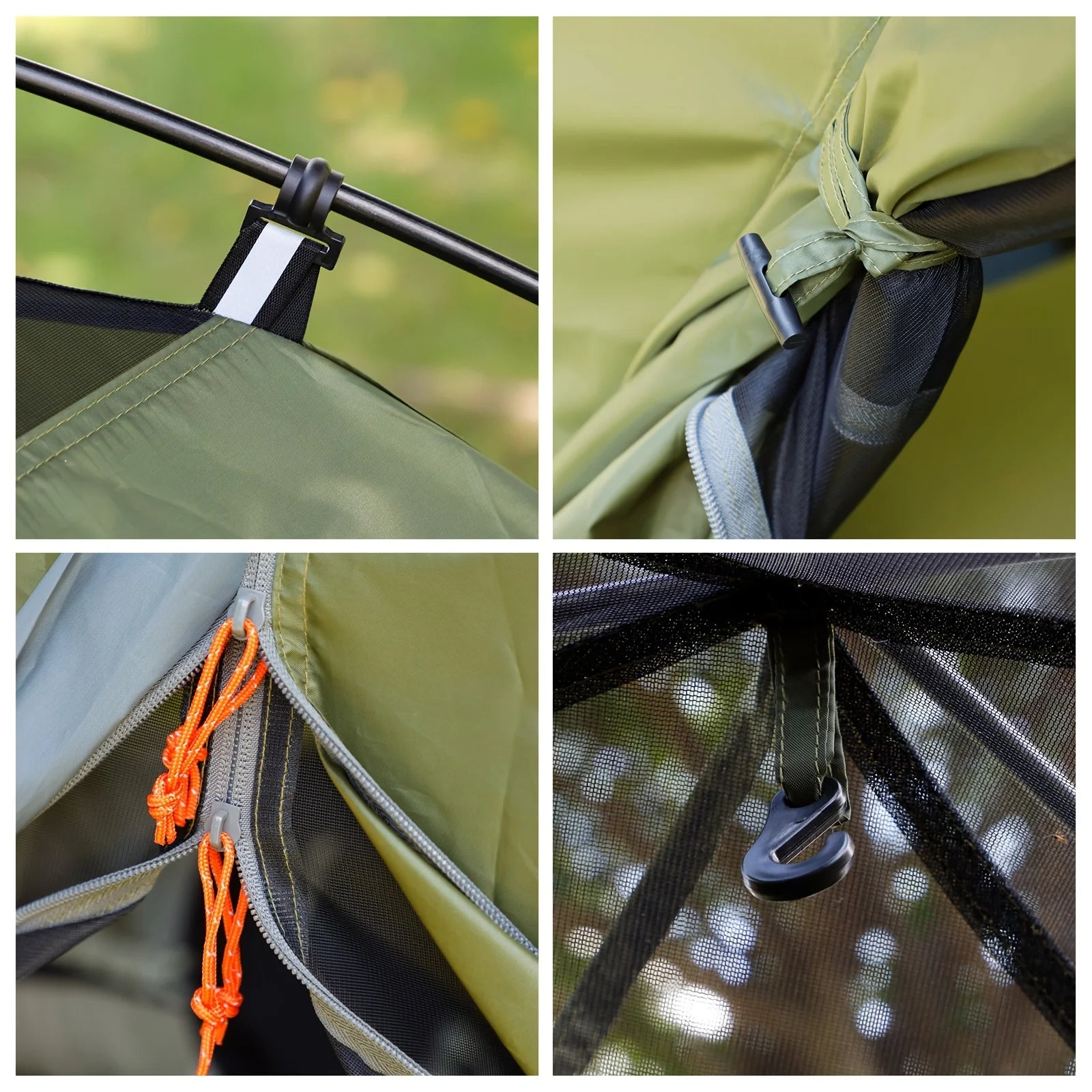 Kunkun E-commerce Upgraded Backpacking Tents 1 Person Easy Clip Setup Camping Tent Adults Scouts Heavy Rainproof Compact Lightweight, Single-Size