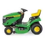 John Deere S100 ride-on lawnmower, 107 cm (42 inch) cutting width �C 17.5 hp petrol hydrostatic drive