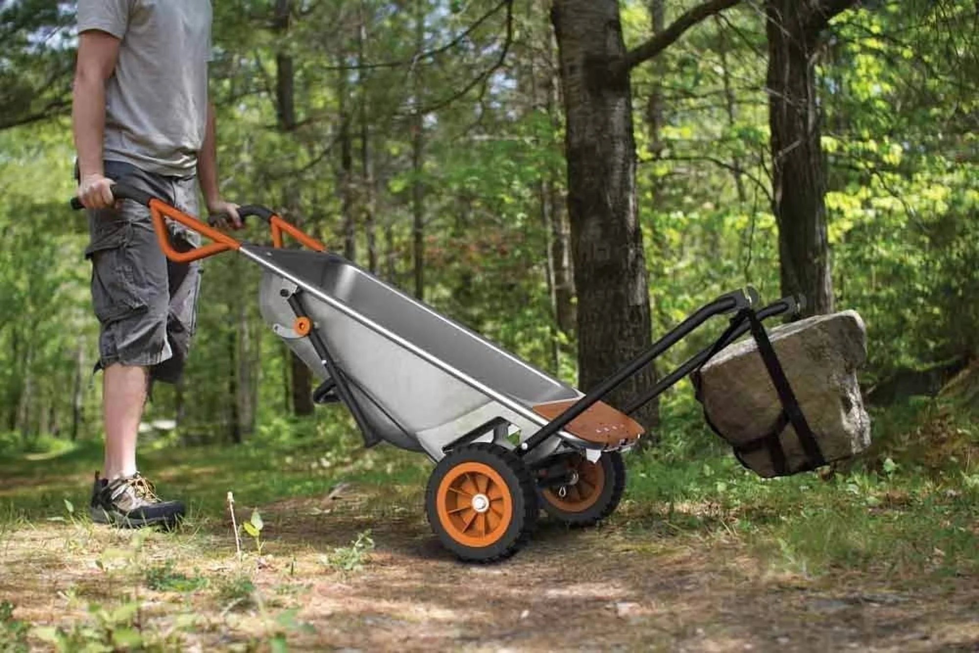 WORX WG050 Aerocart 8-In-1 Multifunction Wheelbarrow Dolly Cart Garden Carrier