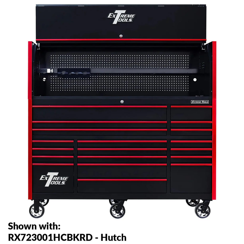 Extreme Tools RX250 Series 72-inch x 30-inch Rolling Cart �C 19 Drawers �C 250 lb Drawer Slides