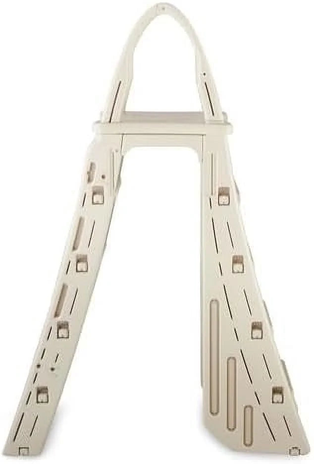confer plastics a-frame 7200 above ground adjustable pool roll-guard safety ladder