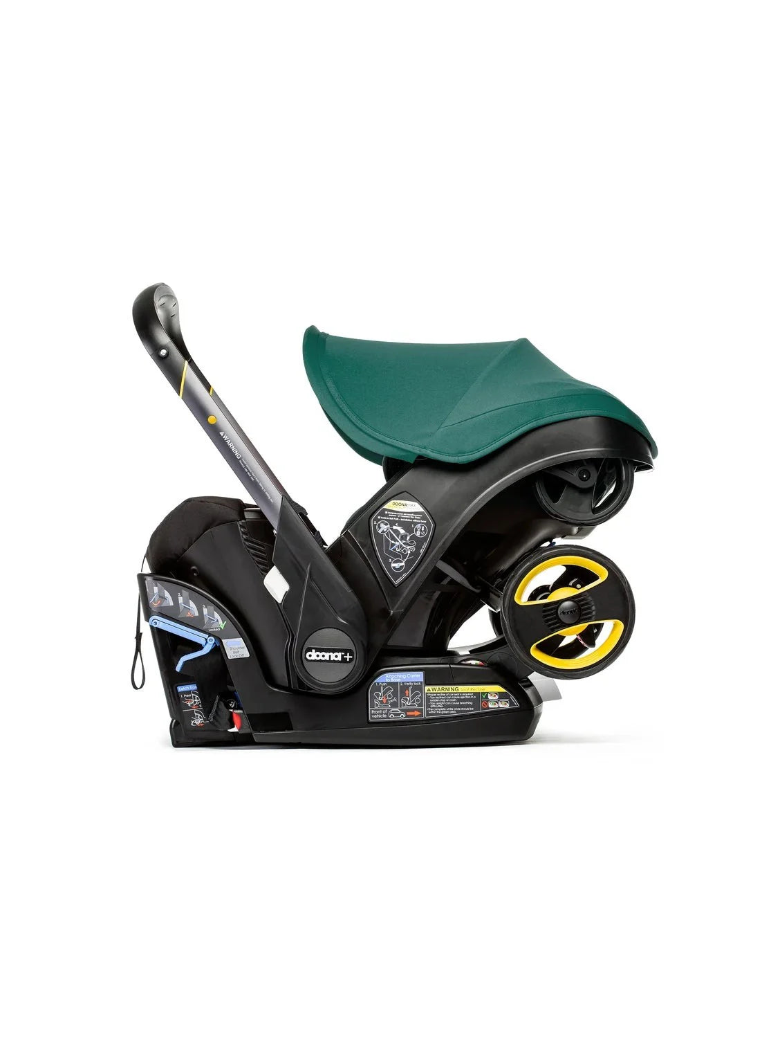 Stroller combination consisting of infant car seat and LATCH base (model year 2025) �C Midnight Edition | From car to stroller in seconds, airplane-compatible, including accessory bag