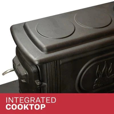 2025 900 square feet EPA-exempt cast iron stove