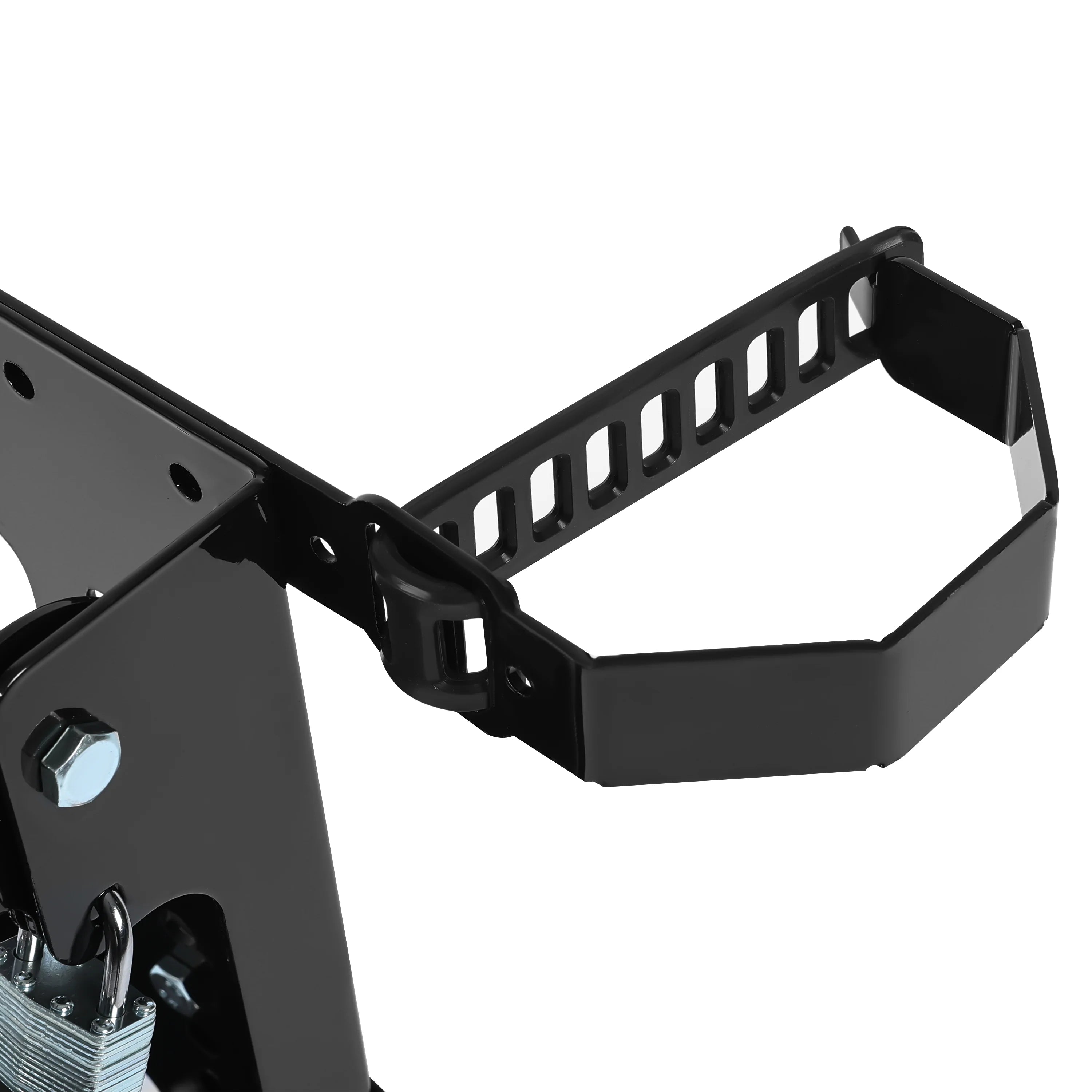 KOJEM Backpack Blower Rack Holder with Lock Fit for Backpack Leaf Blowers Fit for Open and Enclosed Landscape Trailer & Truck Adjustable