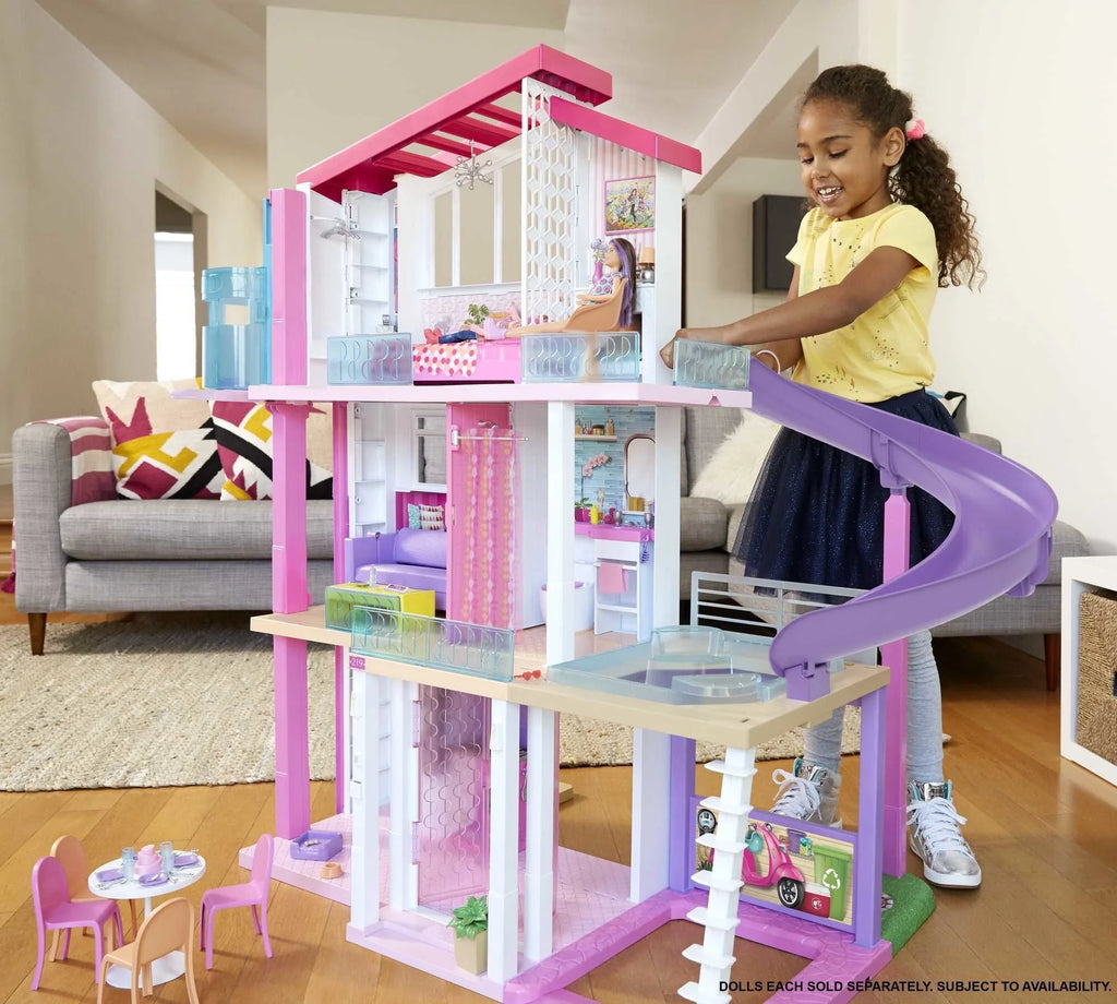 Barbie DreamHouse Dollhouse with elevator, pool, lighting and over 70 accessories �C 3-story playset