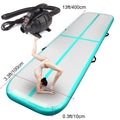 Fbsport Green 4m*1m*0.1m Inflatable Air Track Tumbling Gymnastic Mat Floor Home Training Yoga W/ Pump