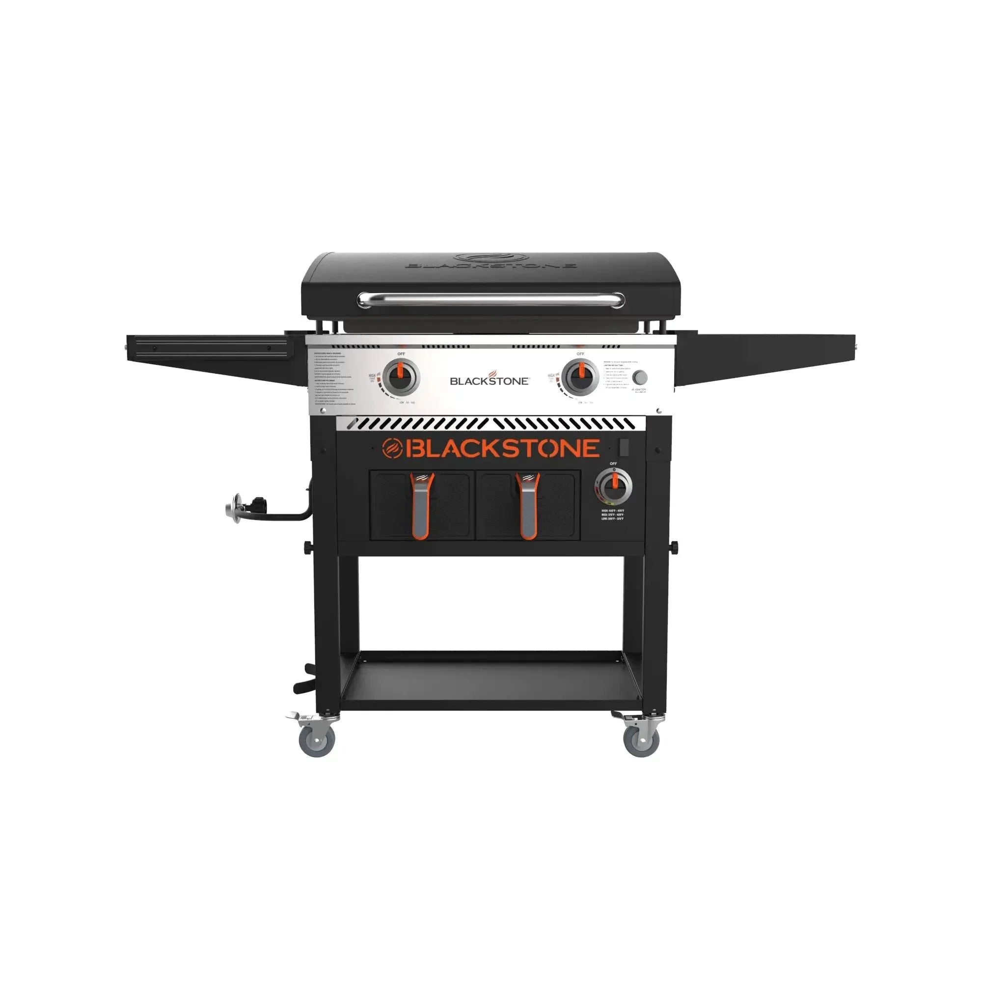 ??Clearance Sale?? Blackstone 2-burner griddle (71 cm) with electric air fryer and extractor hood