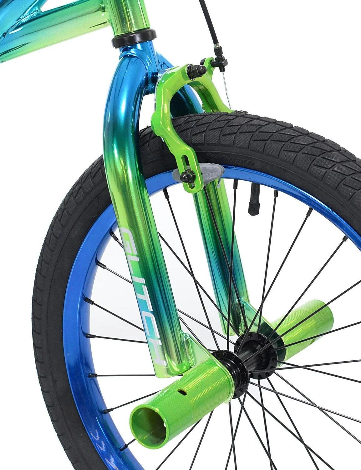 Genesis 18 Glitch Boy��s BMX Bike, Blue/Green