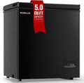 Chest Freezer 5.0Cubic Feet Deep Freezer Freestanding Freezers 2 Removable Stainless Steel Basket