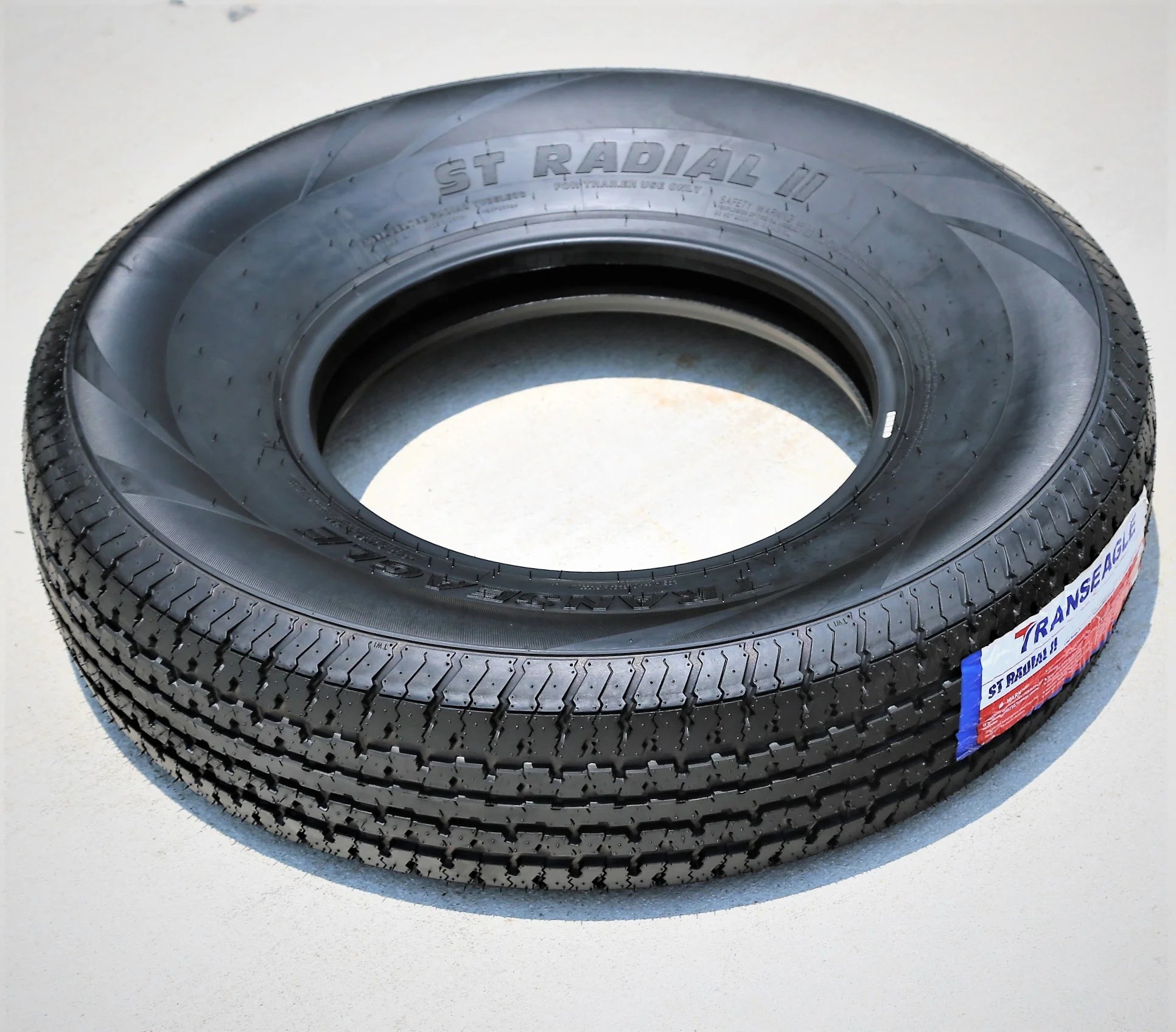 Pair of 2 Transeagle ST Radial II Steel Belted ST205/75R15 205/75R15 107/102L D 8 Ply Trailer Tires
