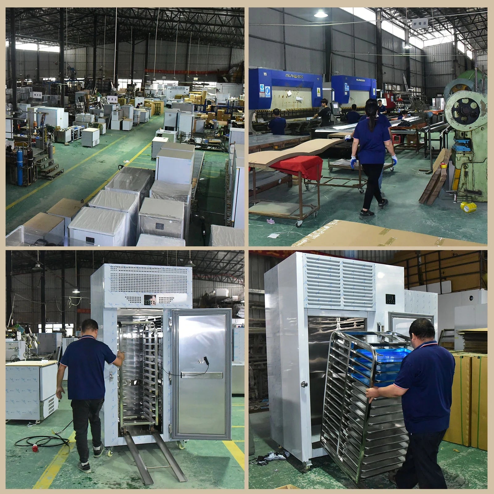 Kolice Commercial Heavy Duty 15 Trays Blast Chiller with Trolley Cart, Chest Freezer, Restaurant Freezer Cabinets, Shock Freezing Blast Freezer-Lowest temperature -40??F(-40??C)