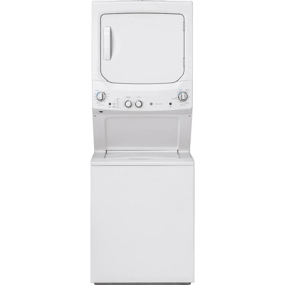 Laundry Center 2025 with 3.8 cubic foot (approx. 108 liters) top-loading washing machine and 5.9 cubic foot (approx. 167 liters) electric dryer �C White