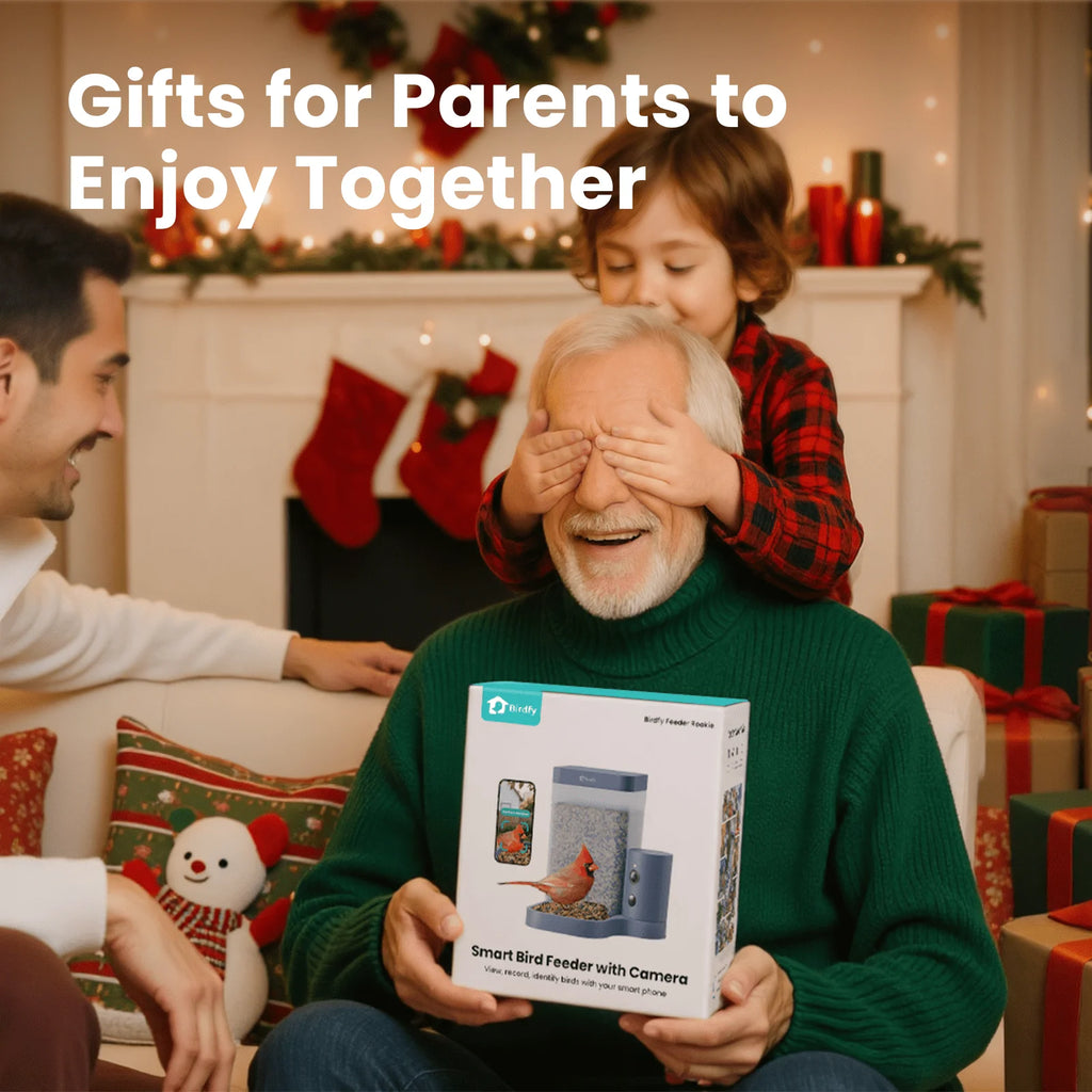 Birdfy Smart Bird Feeder with Camera, 60FPS Smooth Video, AI Bird Identification & Instant Alerts, Auto Capture, Perfect Gift for Bird Lovers
