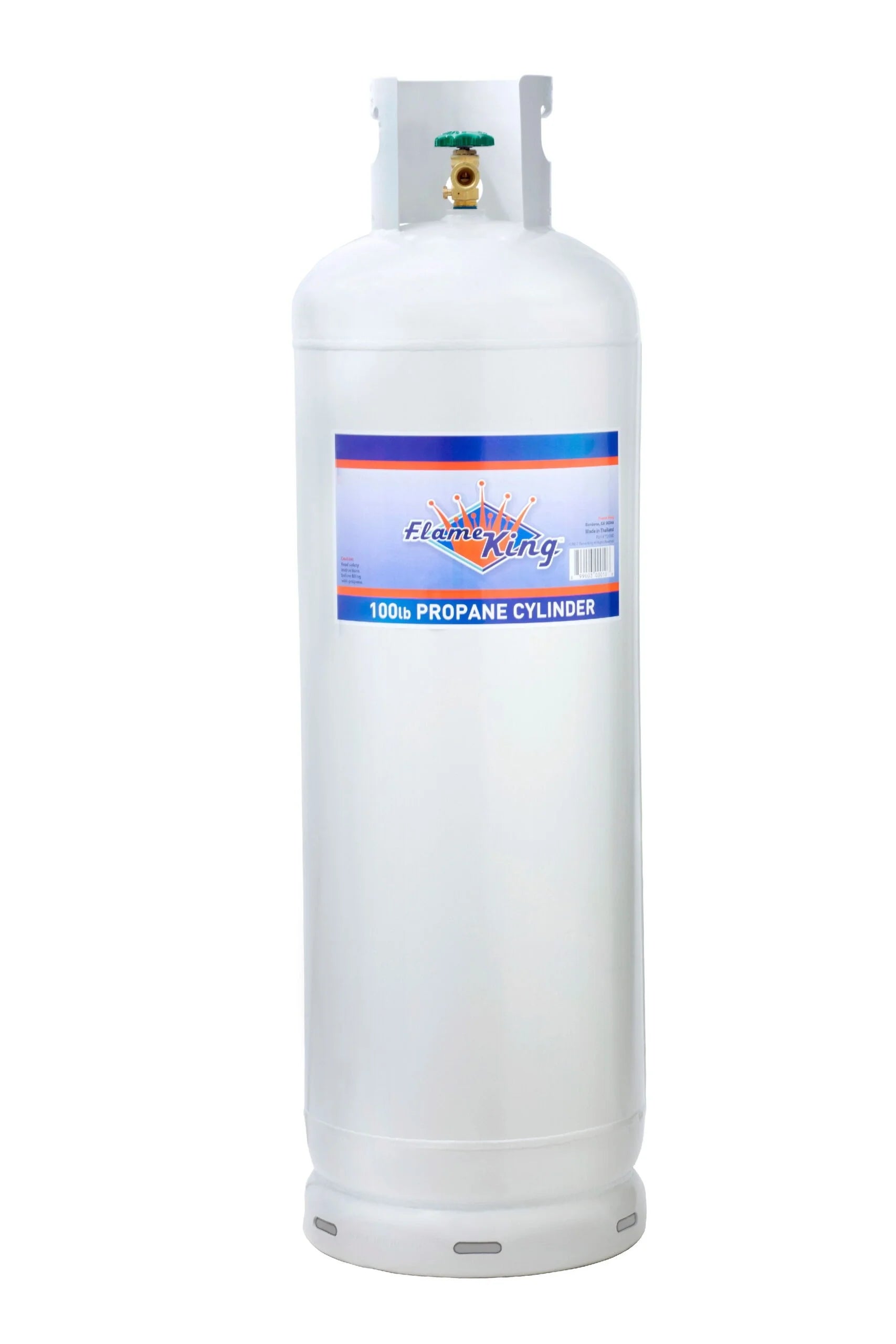 100-pound steel propane gas cylinder with POL valve (delivered empty)