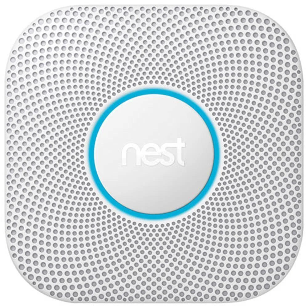 Google Nest Protect 2nd Gen Wired Smoke & CO Alarm with Voice Alerts and Phone Notifications