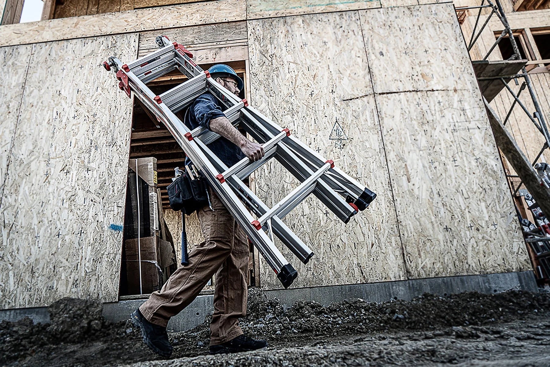 Little Giant Model 22 Aluminum Multi-Use Ladder, Type 1A - 300 lbs. Rated