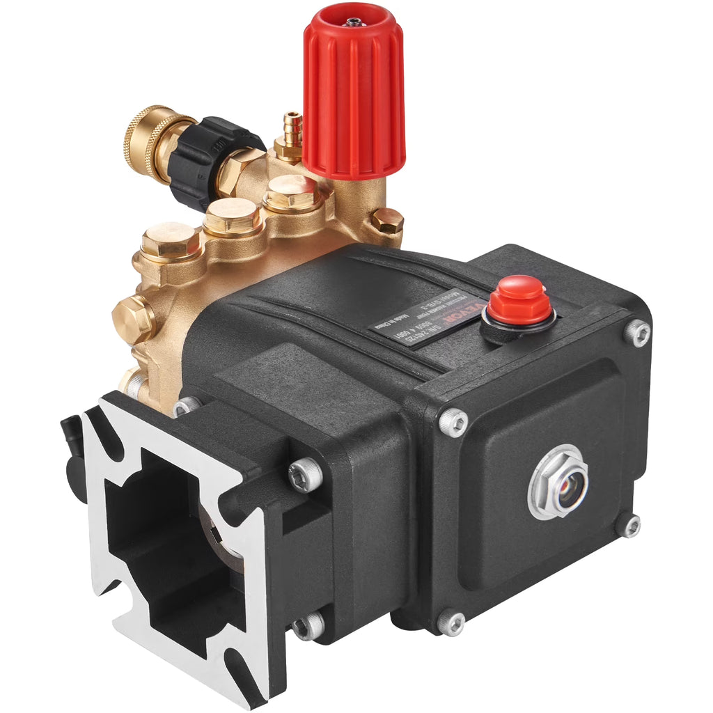 KFFKFF Pressure Cleaning Pump, Triplex Plunger with 3/4" Shaft, 3700 PSI, 2.5 GPM, Substitute Power Cleaning Pumps Set, Component Cleaning Pump, Fits Simpson MorFlex Models 40224, 40225, 40226