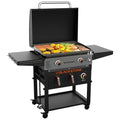 ??Clearance Sale?? Blackstone 2-burner griddle (71 cm) with electric air fryer and extractor hood
