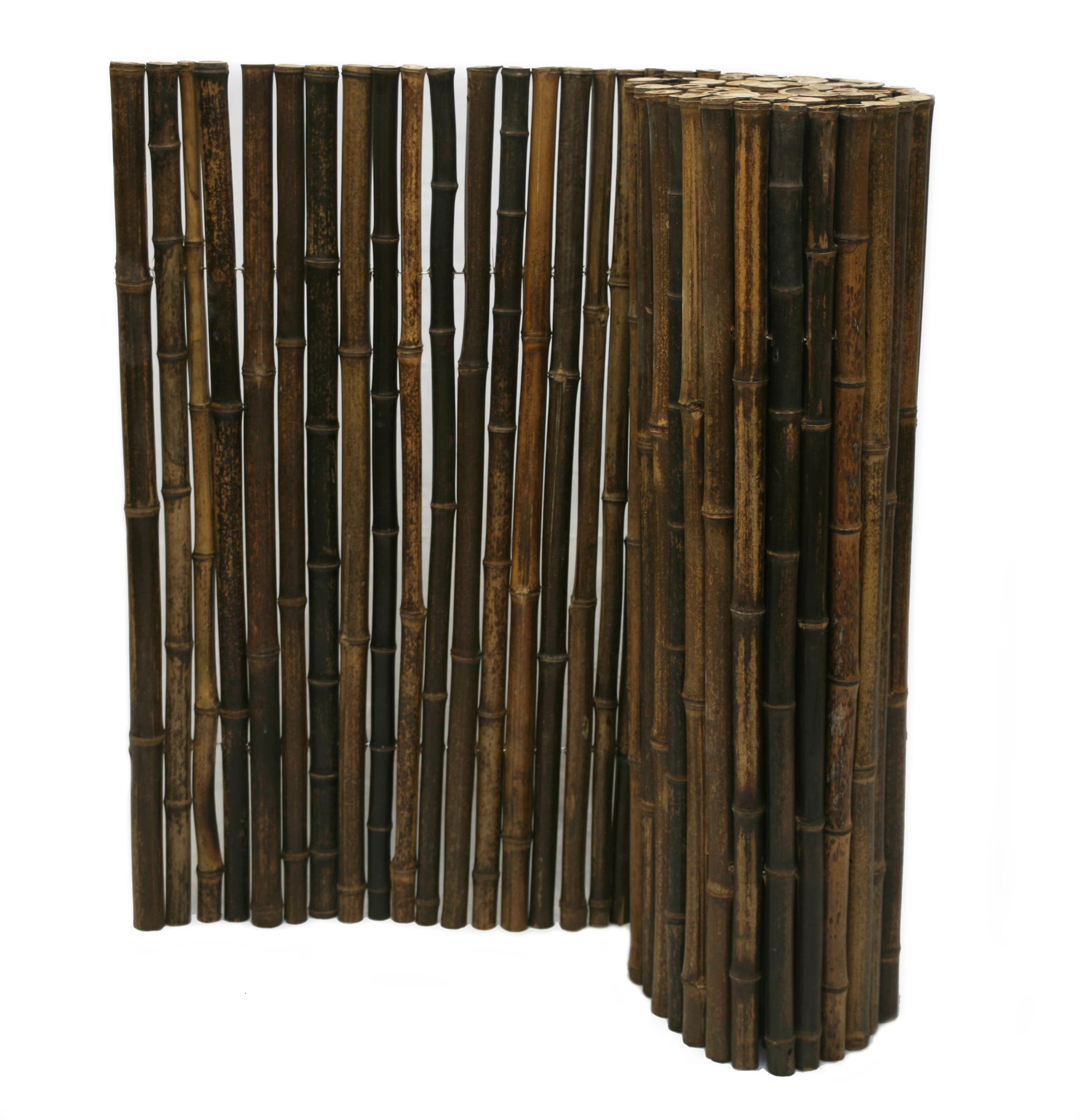 Backyard X-Scapes Bamboo Fence Panel, Natural Black, 4' H x 8' L