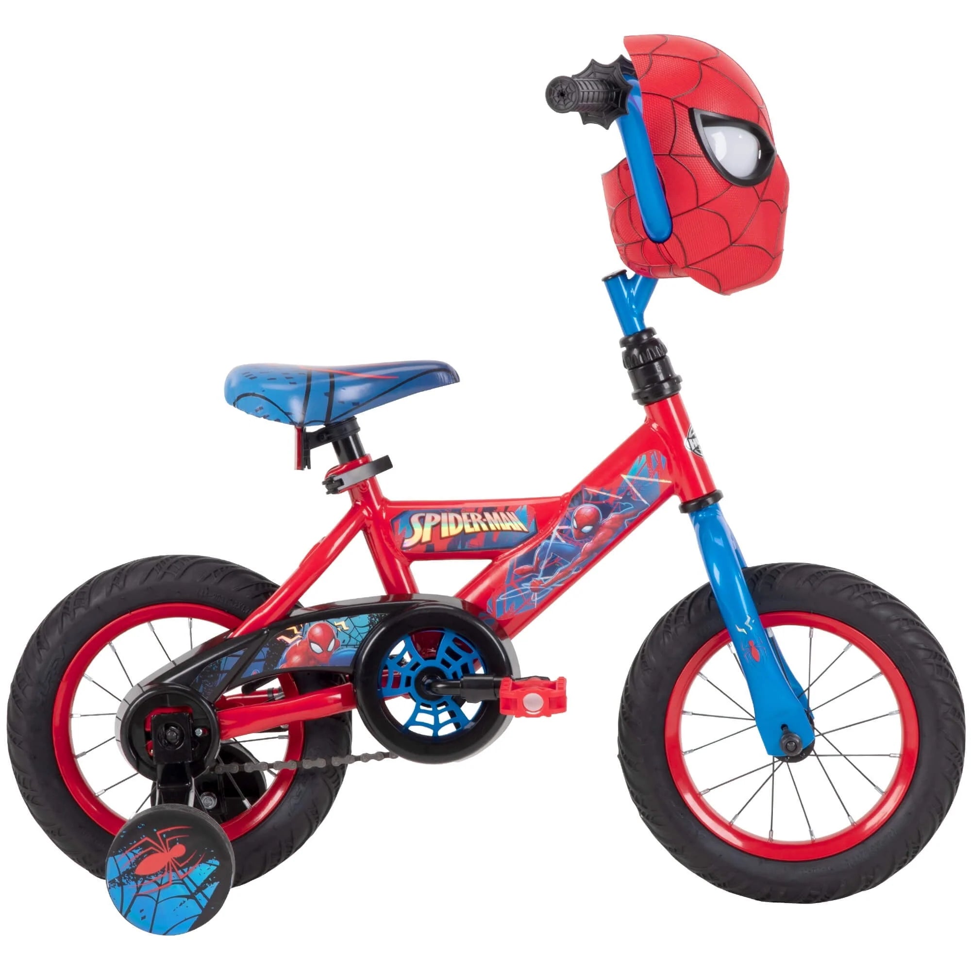 Huffy Marvel Spider-Man 12�� children's bicycle with training wheels, steel frame, ages 3-5
