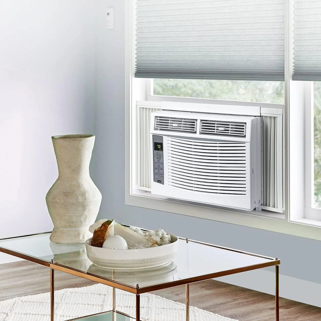 GAOMON Smart 6000 BTU Window Air Conditioner ?C WiFi-Enabled AC with Remote & App Control, Timer, Sleep Mode, Easy Install Kit, Cools Rooms Up to 350 Sq. Ft, 115V, White